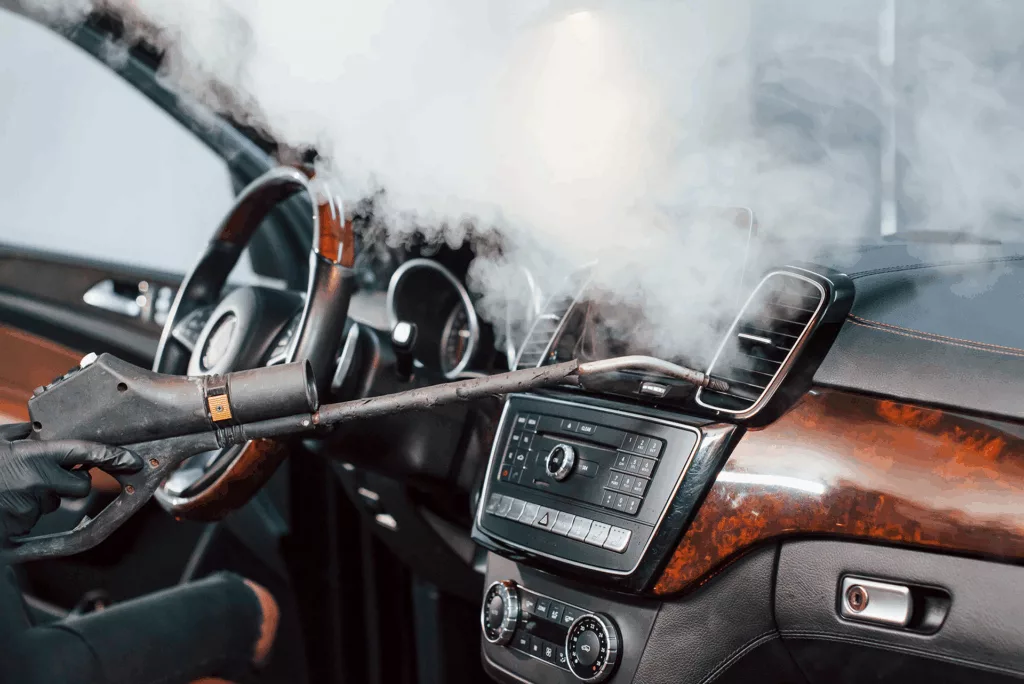 removing mildew smell with steam